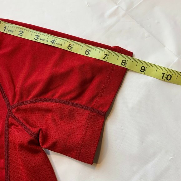 Nike Pro Combat Dri-Fit Mens Small Fitted Compression Top‎ Short Sleeve Red Run - Picture 12 of 12